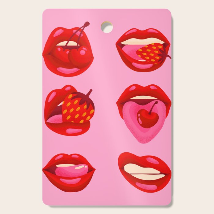 Fruity & Flirty on Light Pink Cutting Board Gallery Image 1