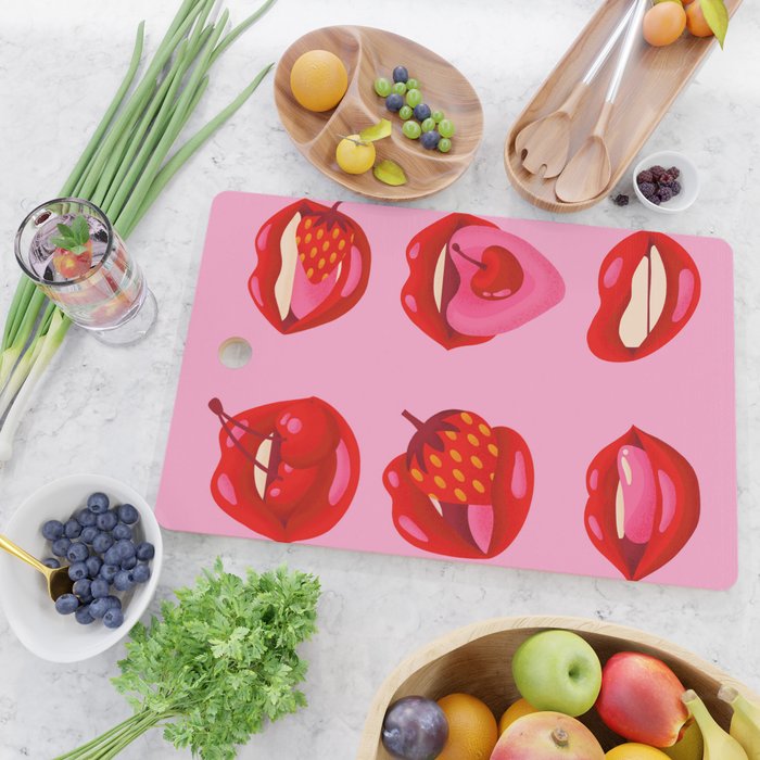 Fruity & Flirty on Light Pink Cutting Board Gallery Image 2