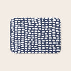 Dots (Navy) Bath Mat Gallery Image 1