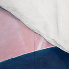 Botanical leaf pink and blue Comforter Gallery Image 4