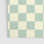 Textured Plaid pattern blue and white Poster Gallery Image 3