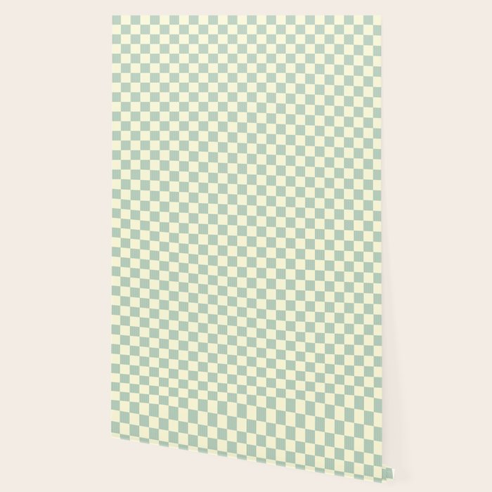 Textured Plaid pattern blue and white Wallpaper Gallery Image 2