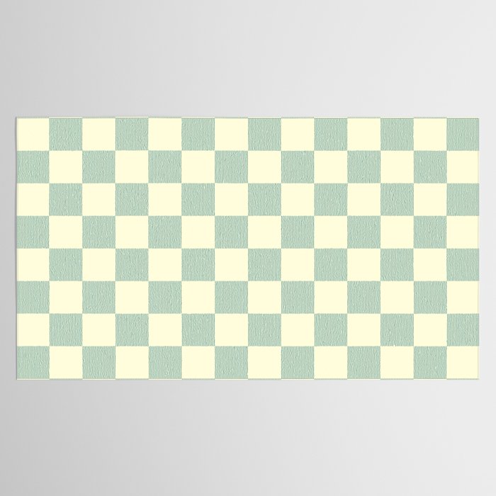 Textured Plaid pattern blue and white Tablecloth Gallery Image 2