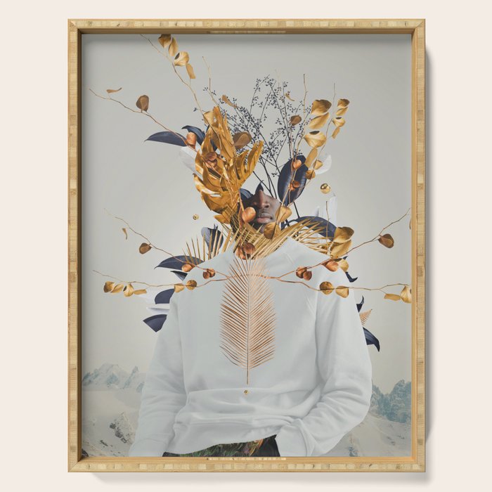 Silence and Simplicity Serving Tray Gallery Image 1