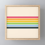 Tarama - Classic 70s Style Retro Stripes Mini Art Print Gallery Image 1