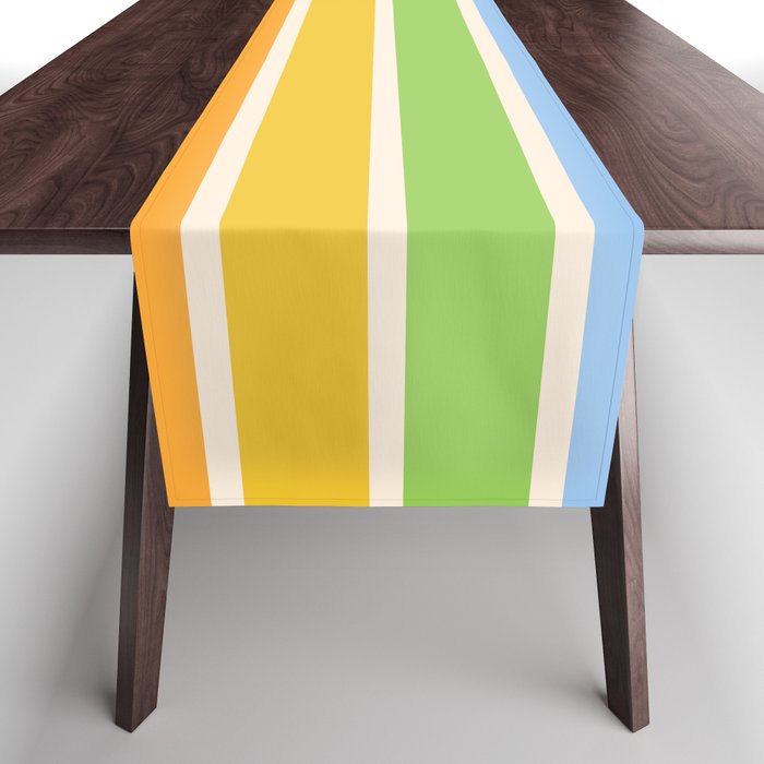 Tarama - Classic 70s Style Retro Stripes Table Runner Gallery Image 1