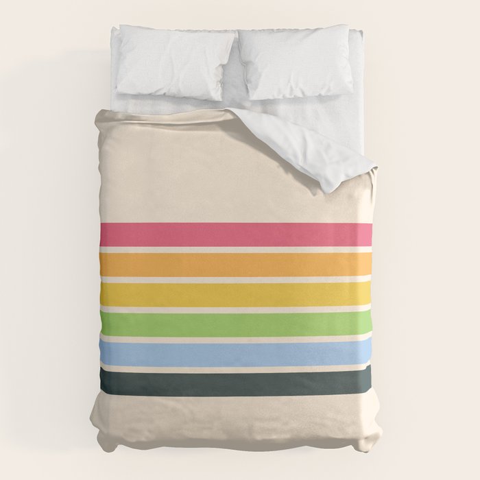 Tarama - Classic 70s Style Retro Stripes Duvet Cover Gallery Image 6