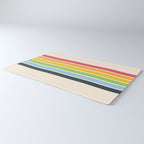 Tarama - Classic 70s Style Retro Stripes Rug Gallery Image 3