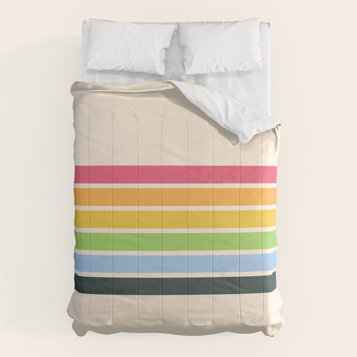 Tarama - Classic 70s Style Retro Stripes Comforter Gallery Image 6