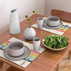 Tarama - Classic 70s Style Retro Stripes Placemat Gallery Image 2