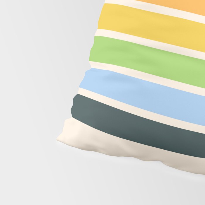 Tarama - Classic 70s Style Retro Stripes Pillow Sham Gallery Image 4