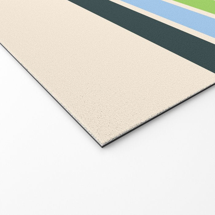 Tarama - Classic 70s Style Retro Stripes Welcome Mat Gallery Image 2