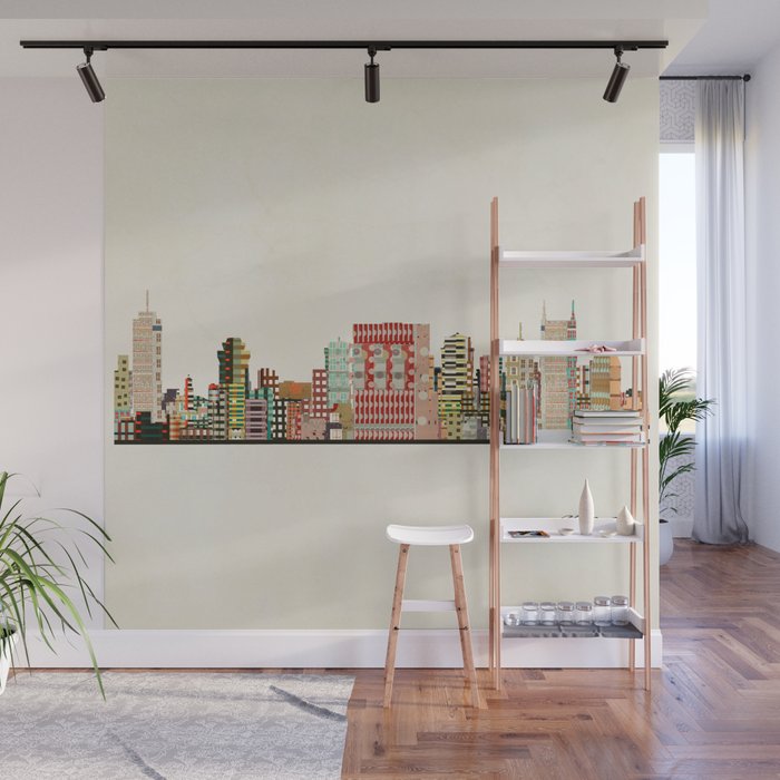 nashville tennessee skyline Wall Mural Gallery Image 1