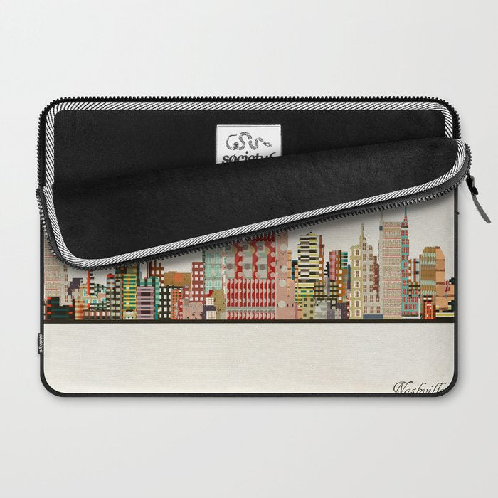 nashville tennessee skyline Laptop Sleeve Gallery Image 2