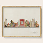 nashville tennessee skyline Serving Tray Gallery Image 1