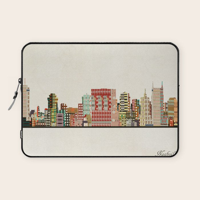 nashville tennessee skyline Laptop Sleeve Gallery Image 1
