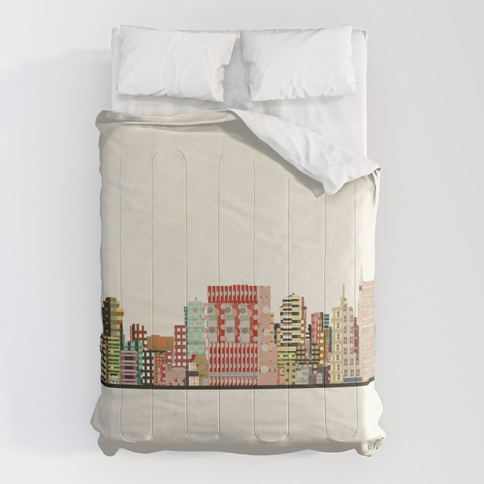 nashville tennessee skyline Comforter Gallery Image 6
