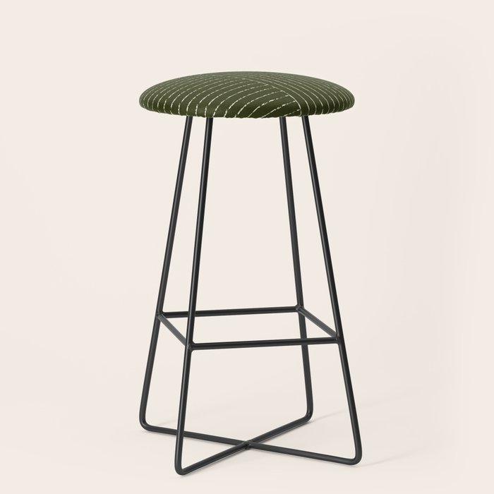 Lines (Olive Green) Stool Gallery Image 1