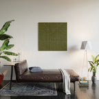 Lines (Olive Green) Wood Wall Art Gallery Image 2