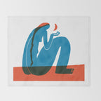 Hey Moon Throw Blanket Gallery Image 2