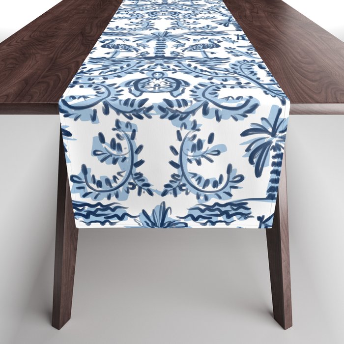 Coastal Chinoiserie II Table Runner Gallery Image 1