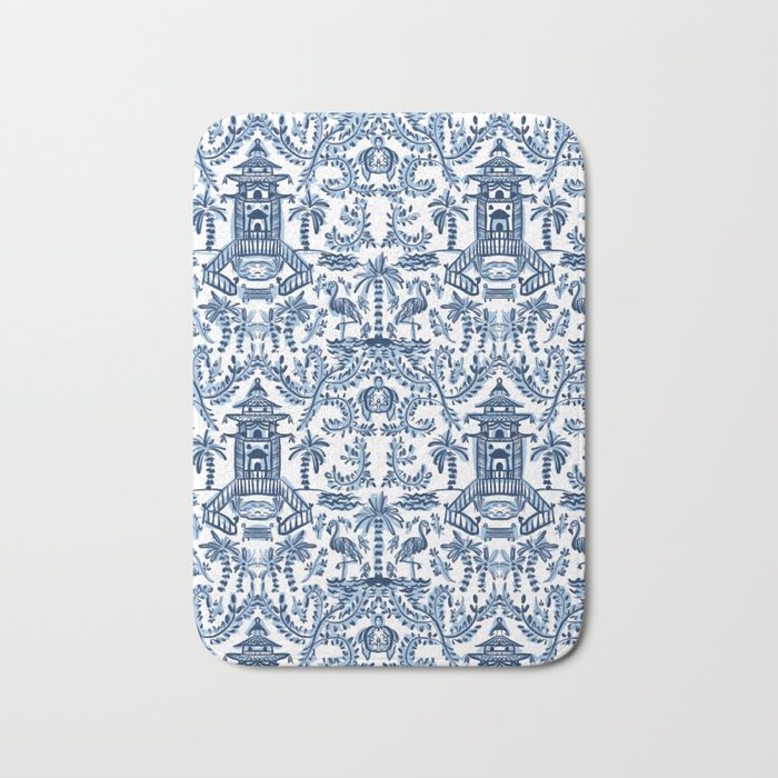 Coastal Chinoiserie II Bath Mat Gallery Image 1