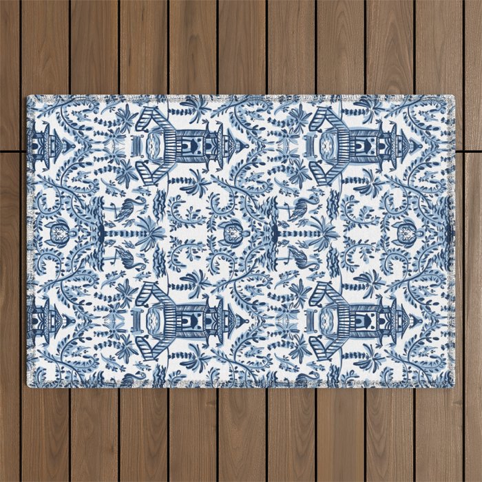 Coastal Chinoiserie II Outdoor Rug Gallery Image 1