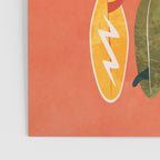 Surfboard orange  Poster Gallery Image 3