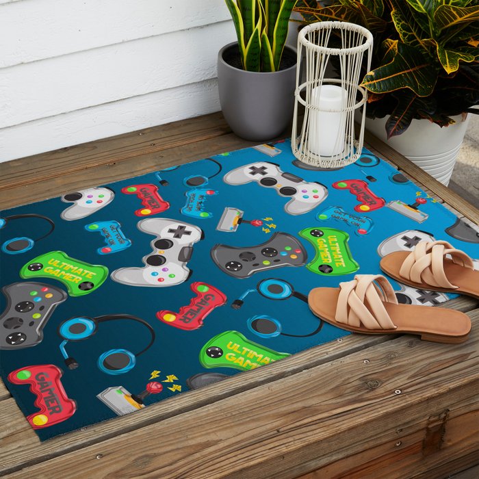 Video Games Outdoor Rug Gallery Image 2
