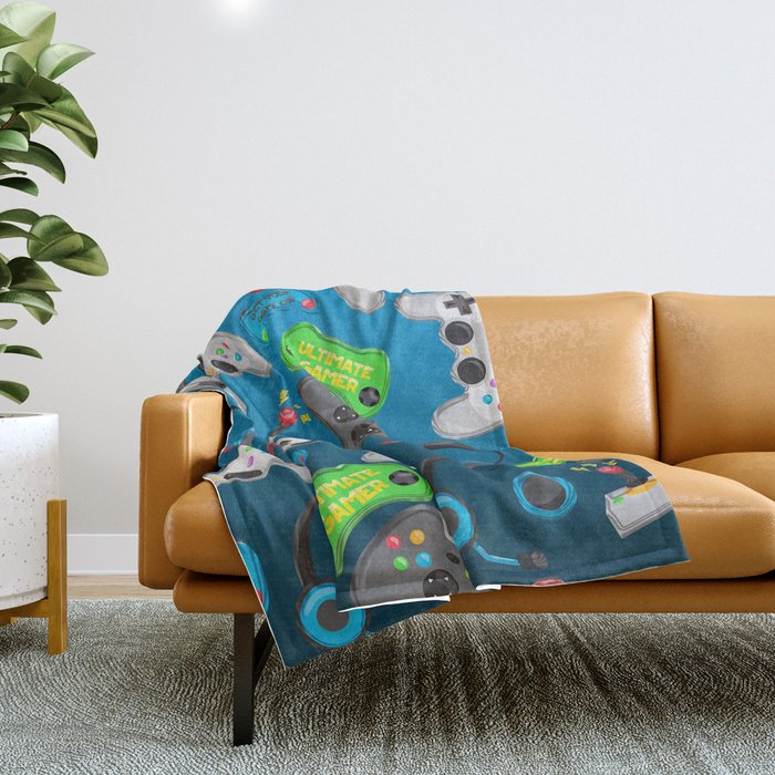 Video Games Throw Blanket Gallery Image 1