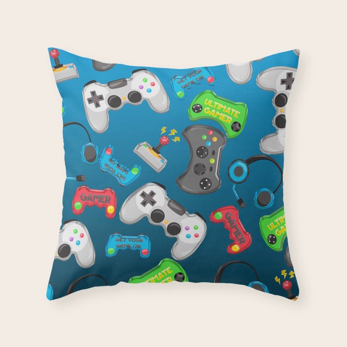Video Games Throw Pillow Gallery Image 1