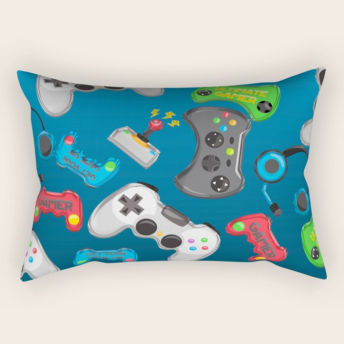 Video Games Rectangular Pillow Gallery Image 1