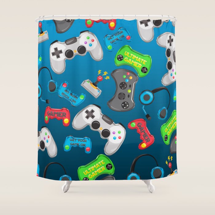 Video Games Shower Curtain Gallery Image 1