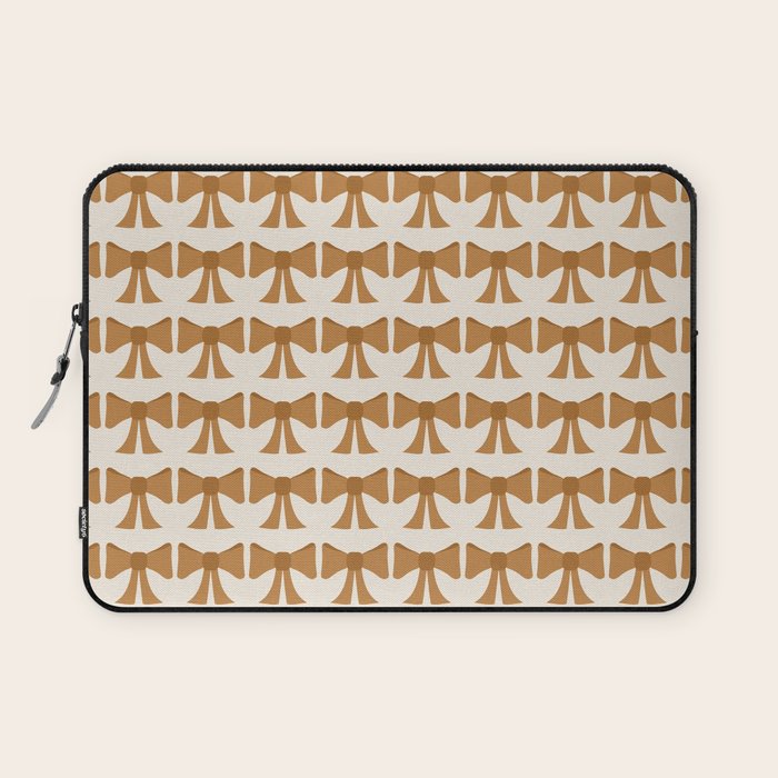 Vintage Bows VI Orange Laptop Sleeve Gallery Image 1
