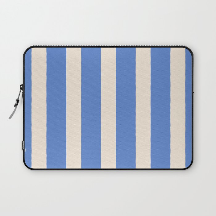 Simple Stripes Pattern - Blue Laptop Sleeve Gallery Image 1