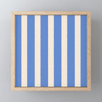 Simple Stripes Pattern - Blue Mini Art Print Gallery Image 1