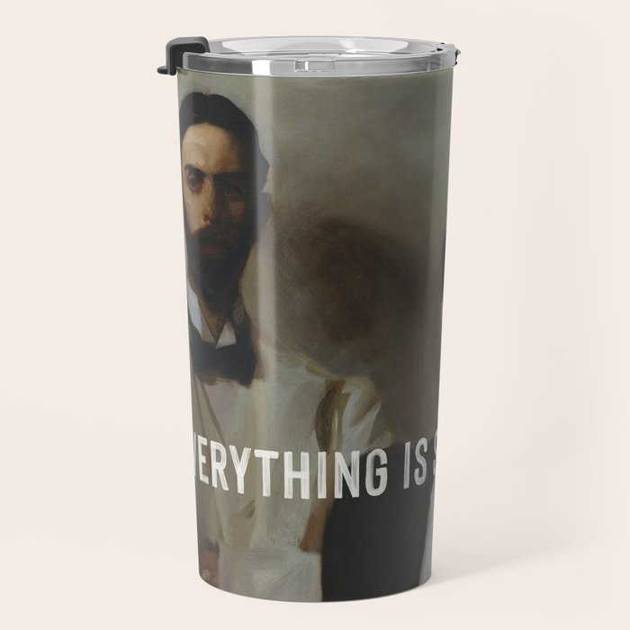 Everything Is Shit Except Us - Funny Love Quote Travel Mug Gallery Image 3