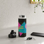 Memphis Pattern 24 - 80s / 90s Retro Water Bottle Gallery Image 4