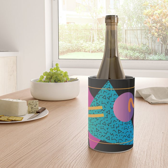 Memphis Pattern 24 - 80s / 90s Retro Wine Chiller Gallery Image 4