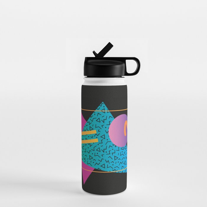 Memphis Pattern 24 - 80s / 90s Retro Water Bottle Gallery Image 1