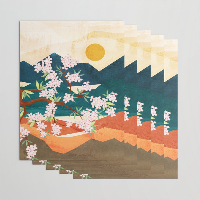 Warm spring sunshine beneath the ridge  Wrapping Paper Gallery Image 3