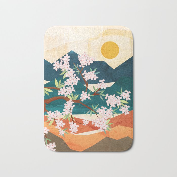 Warm spring sunshine beneath the ridge  Bath Mat Gallery Image 1