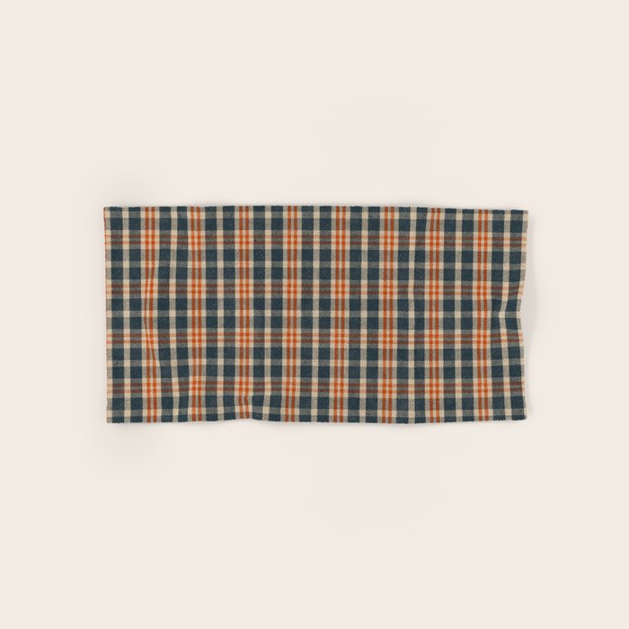 North Country Plaid - classic blue and red Bath Towel Gallery Image 1
