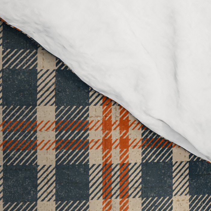North Country Plaid - classic blue and red Comforter Gallery Image 4