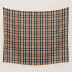 North Country Plaid - classic blue and red Wall Tapestry Gallery Image 4