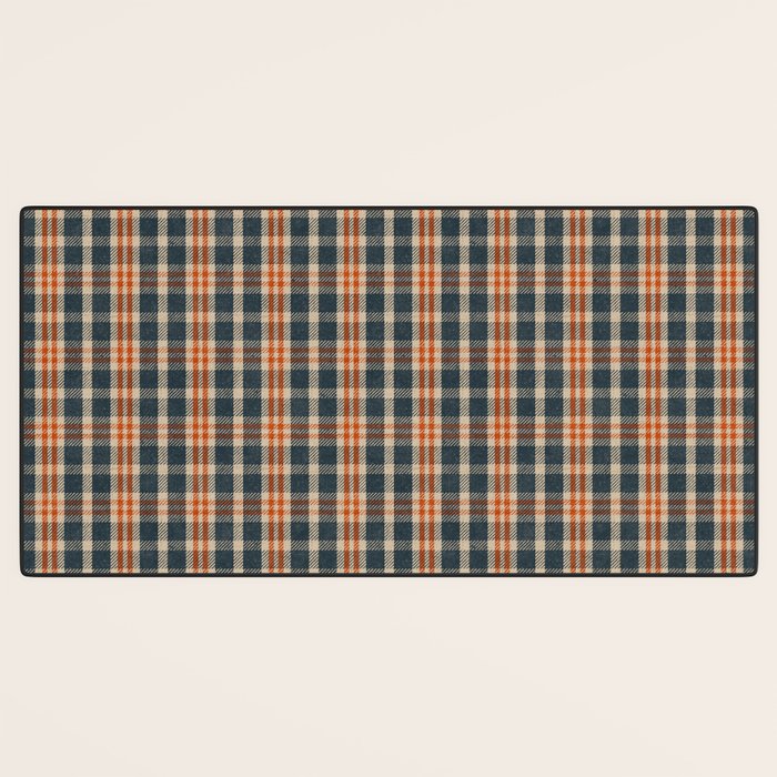 North Country Plaid - classic blue and red Desk Mat Gallery Image 3
