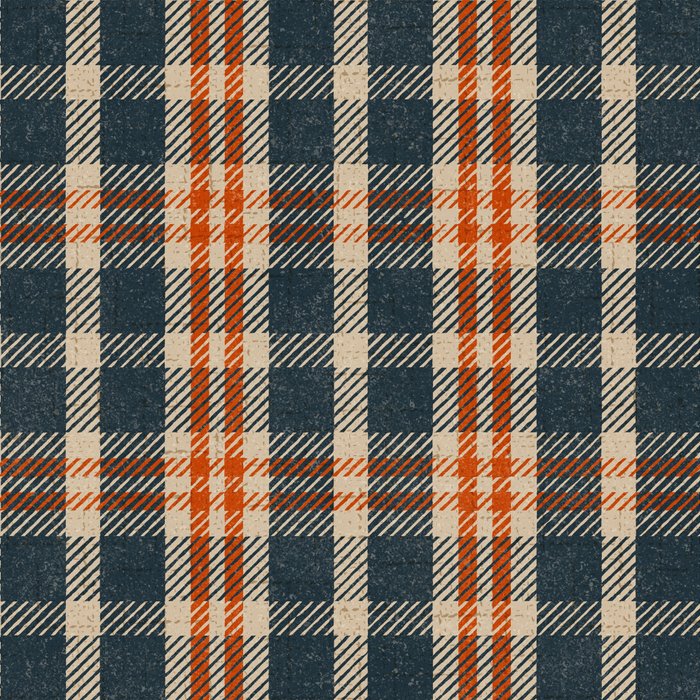 North Country Plaid - classic blue and red Coffee Mug Gallery Image 2