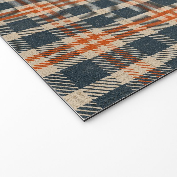 North Country Plaid - classic blue and red Welcome Mat Gallery Image 2