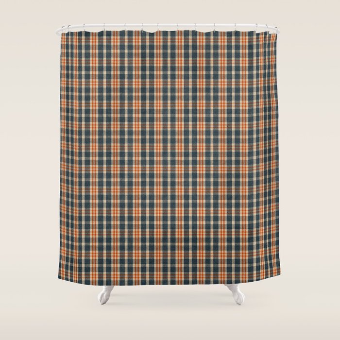 North Country Plaid - classic blue and red Shower Curtain Gallery Image 1