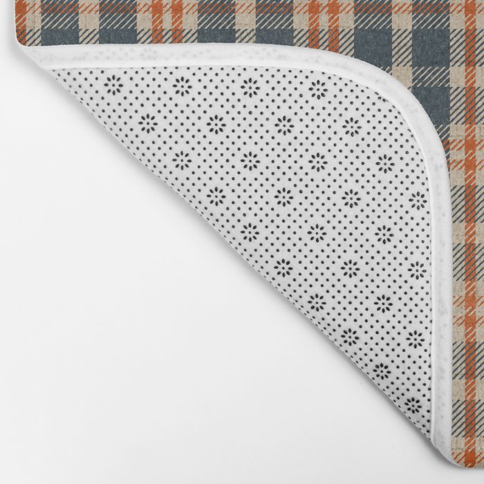 North Country Plaid - classic blue and red Bath Mat Gallery Image 2